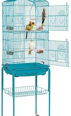 Blue Mars Bird Carrier Bird Travel Cage Portable&Breathable&Lightweight Pets Birds Travel Cage 