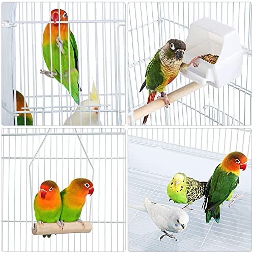 Yaheetech 64-inch Play Open Top Medium Small Parrot Parakeet Bird Cage for Lovebirds Finches Canaries Parakeets Cockatiels Budgie Parrotlet Conures Bird Cage with Detachable Rolling Stand 