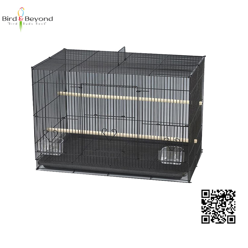 🦜 Bird Cage with Dual Gates – 23" Spacious Metal Cage for Finches, Parrots, Budgies & More - Image 2